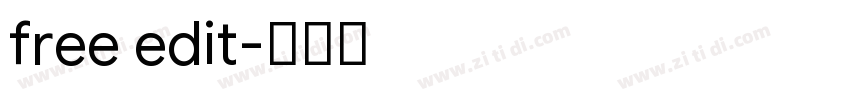 free edit字体转换